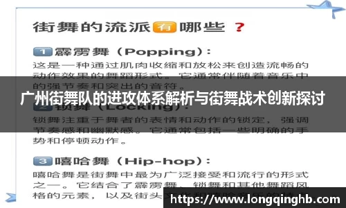 广州街舞队的进攻体系解析与街舞战术创新探讨